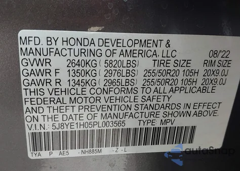 2023 Acura Mdx A-Spec z USA, uszkodzony, nr VIN 5J8YE1H05PL003565